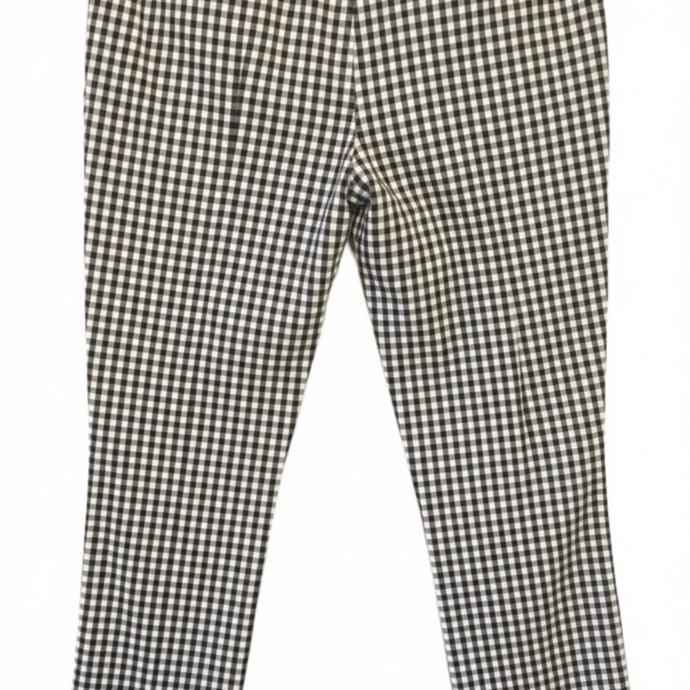 LOFT Black and White Gingham Chinos - Picture 3 of 8